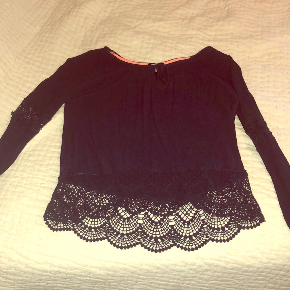 Blue lacey shirt
